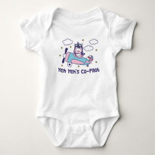 Yeh Yeh's Co-Pilot - Unicorn Airplane Baby Bodysuit