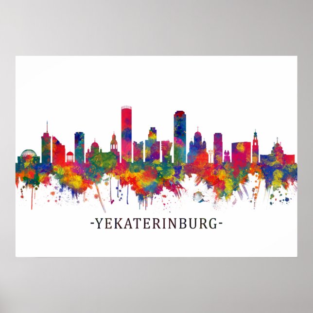 Yekaterinburg Russia Skyline Poster (Front)