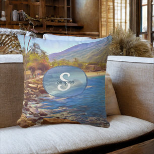 Yelapa Beach 761 Throw Pillow