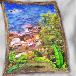 Yelapa Scenic Path View 0819 Fleece Blanket