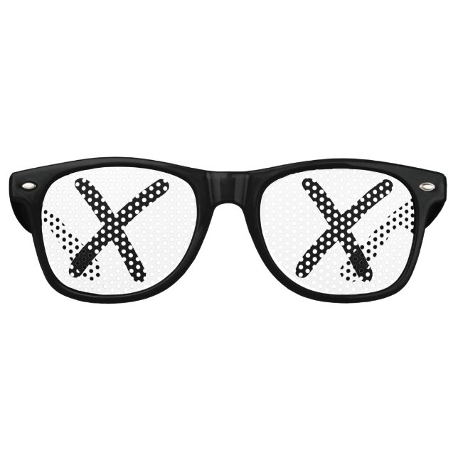 Yeless XX yeux rétro Shades /Fun Party Lunettes de (Devant)