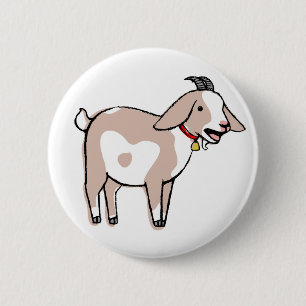 Yelling Goat Badge 2 Inch Round Button