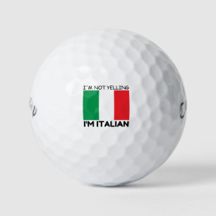 YELLING ITALIAN GOLF BALLS
