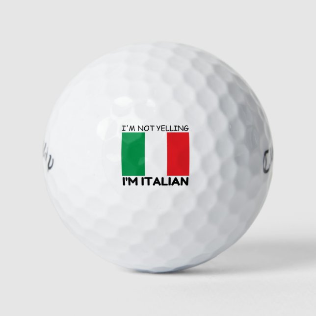YELLING ITALIAN GOLF BALLS (Front)