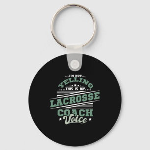 Yelling Lacrosse Coach Voice  Keychain