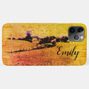 Yello Countryside Doodle & your name iPhone 11 Pro Max Case