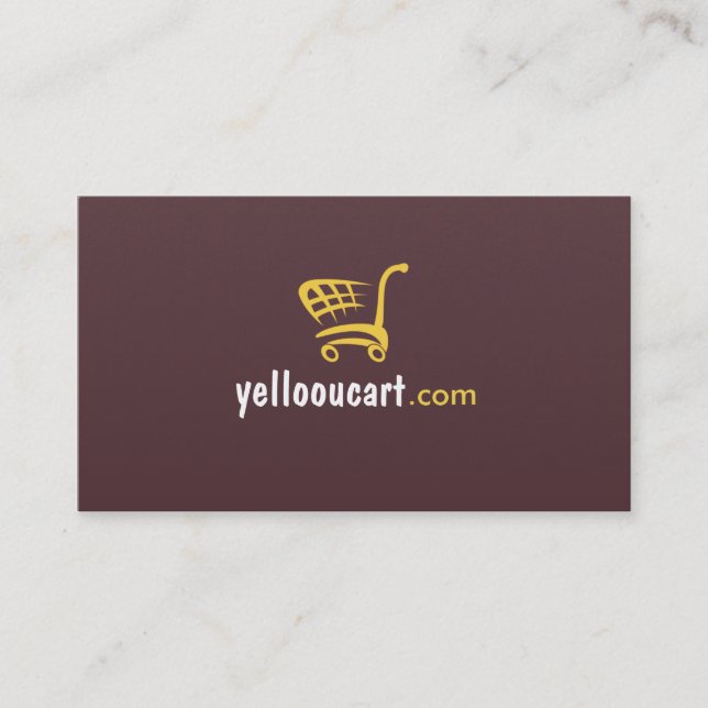 Yelloou Cart eCommerce Professional Business Card (Front)