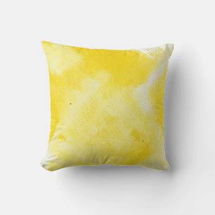 Yellow #1 throw pillow