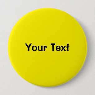 Yellow 4" Custom Text Button Template