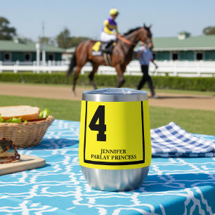 Yellow 4 Personalized Derby Horse Race