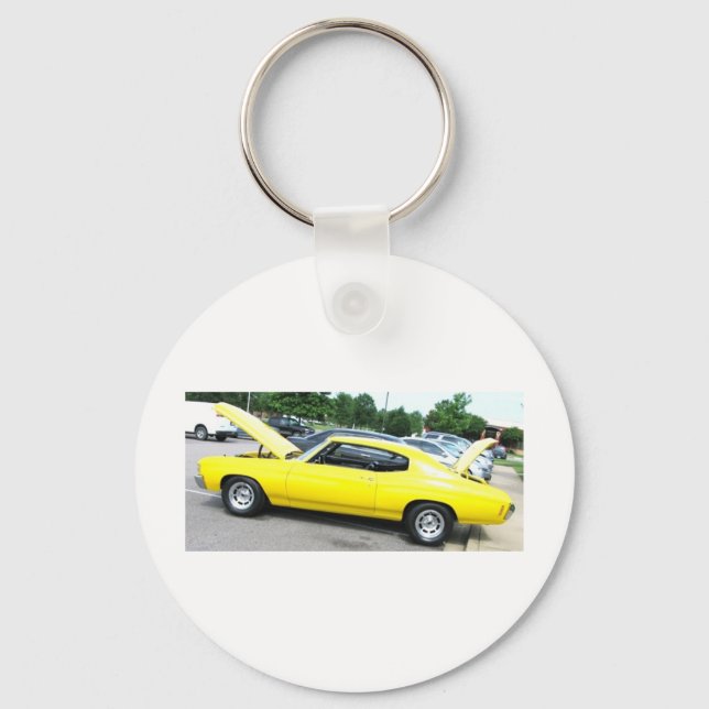 Yellow '72 Chevelle Keychain (Front)