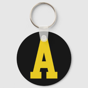 Yellow a' On Red For Alvin Costume Halloween And F Keychain