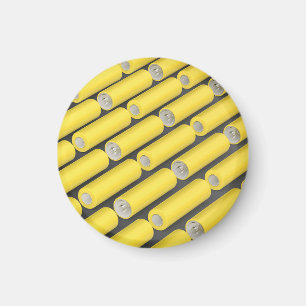 Yellow AA size batteries Magnet