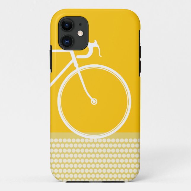 yellow Abstract Bicycle iPhone 5 Case (Back)