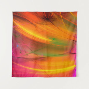 yellow abstract fractal background 3d rendering3d, tapestry