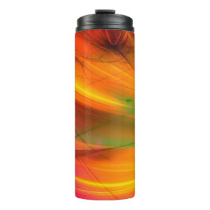 yellow abstract fractal background 3d rendering3d, thermal tumbler