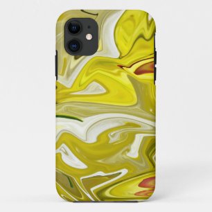 Yellow abstract pattern iPhone 11 case