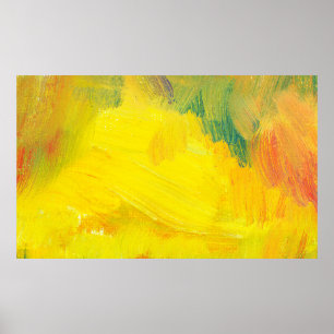 yellow abstract texture aol paind. hand drawn test poster