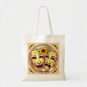 Yellow Actor Masks Tote Bag
