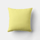 Yellow Adopt Don't Shop Homeless Rescue Dog  Throw Pillow (Back)