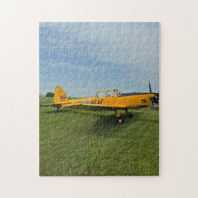 Yellow Airplane Photo Family Night Jigsaw Puzzle (Vertical)