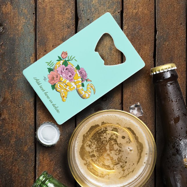 Yellow Albino Ball Python  Credit Card Bottle Opener (Creator Uploaded)