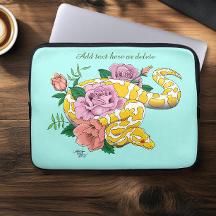 Yellow Albino Ball Python  Laptop Sleeve