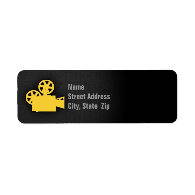 Yellow Amber Movie Camera (Front)