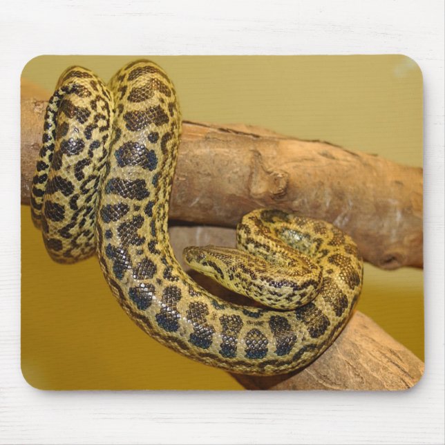 Yellow Anaconda Mouse Pad (Front)