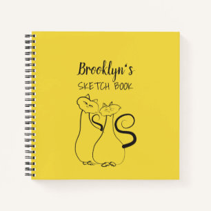 Yellow and Black Artist Sketch Book