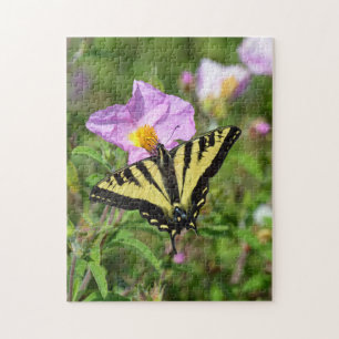 Yellow and black butterfly jigsaw puzzle