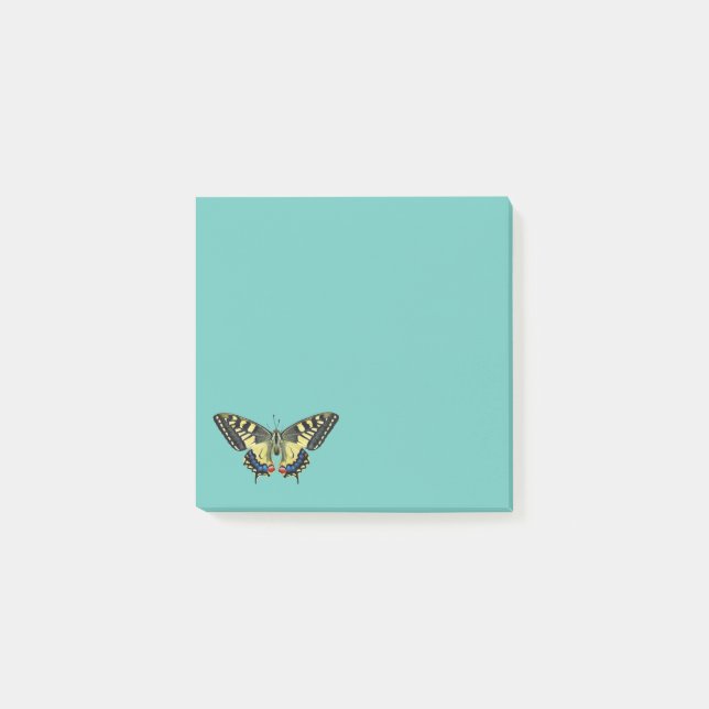 Yellow and black butterfly     post-it notes (Front)