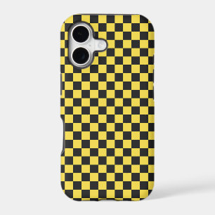 Yellow and black chequerboard pattern