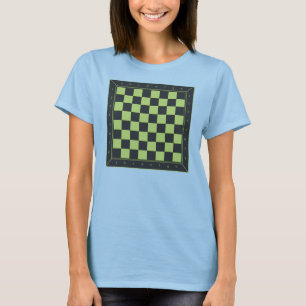 Yellow and Black Chess Table T-Shirt
