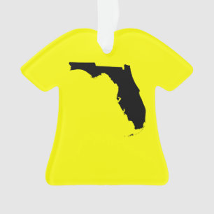 Yellow and Black Florida Ornament