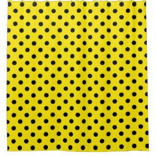 Yellow and Black Polka Dots