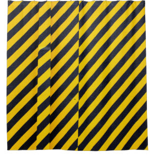 Yellow and black striped textile