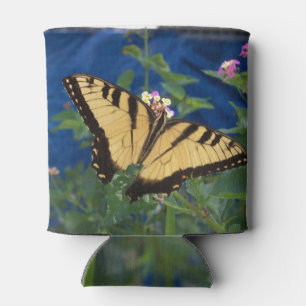 Yellow and black Swallowtail Butterfly Can Cooler