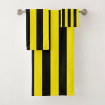 Yellow and Black Vertical Stripes