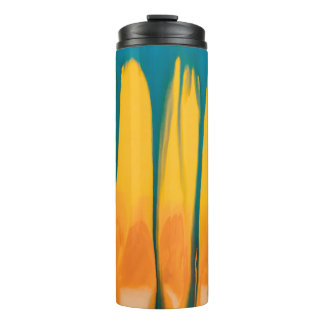 YELLOW AND BLUE APPAREL THERMAL TUMBLER