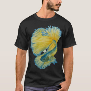 Yellow and Blue Betta fish T-Shirt