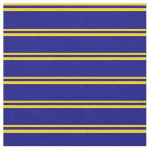Yellow and Blue Coloured Stripes Fabric