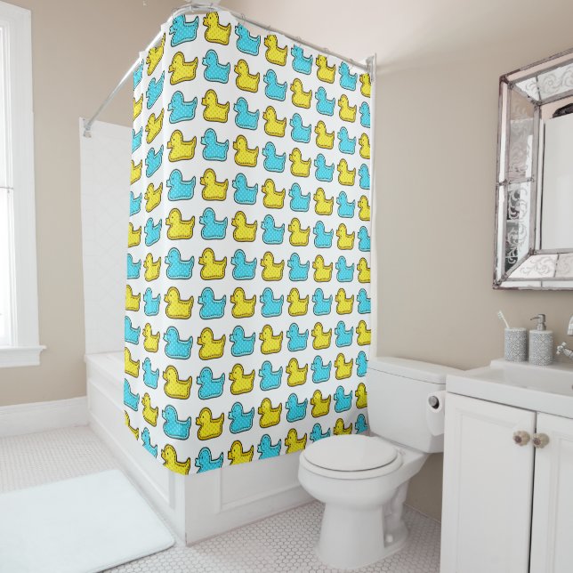 Yellow and Blue Duck Pattern (In Situ)