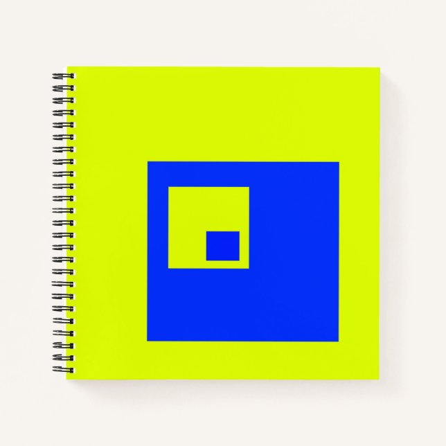 Yellow and blue squares notebook (Front)