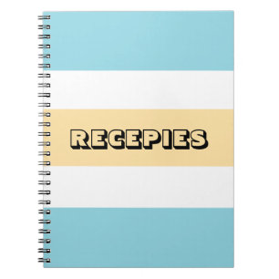 Yellow And Blue Stripes Notebook