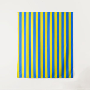Yellow and Blue Stripes Tapestry