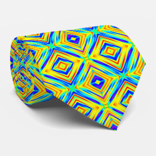 Yellow and Blue Tie