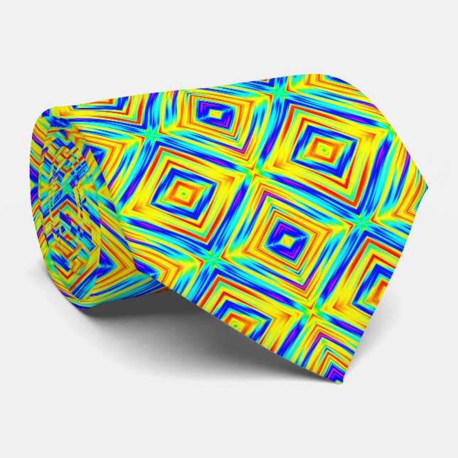 Yellow and Blue Tie (Rolled)