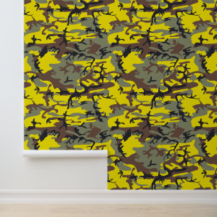 Yellow and Brown Camouflage, Military, Army Wallpaper
