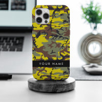 Yellow and Brown Camouflage Your name Personalize